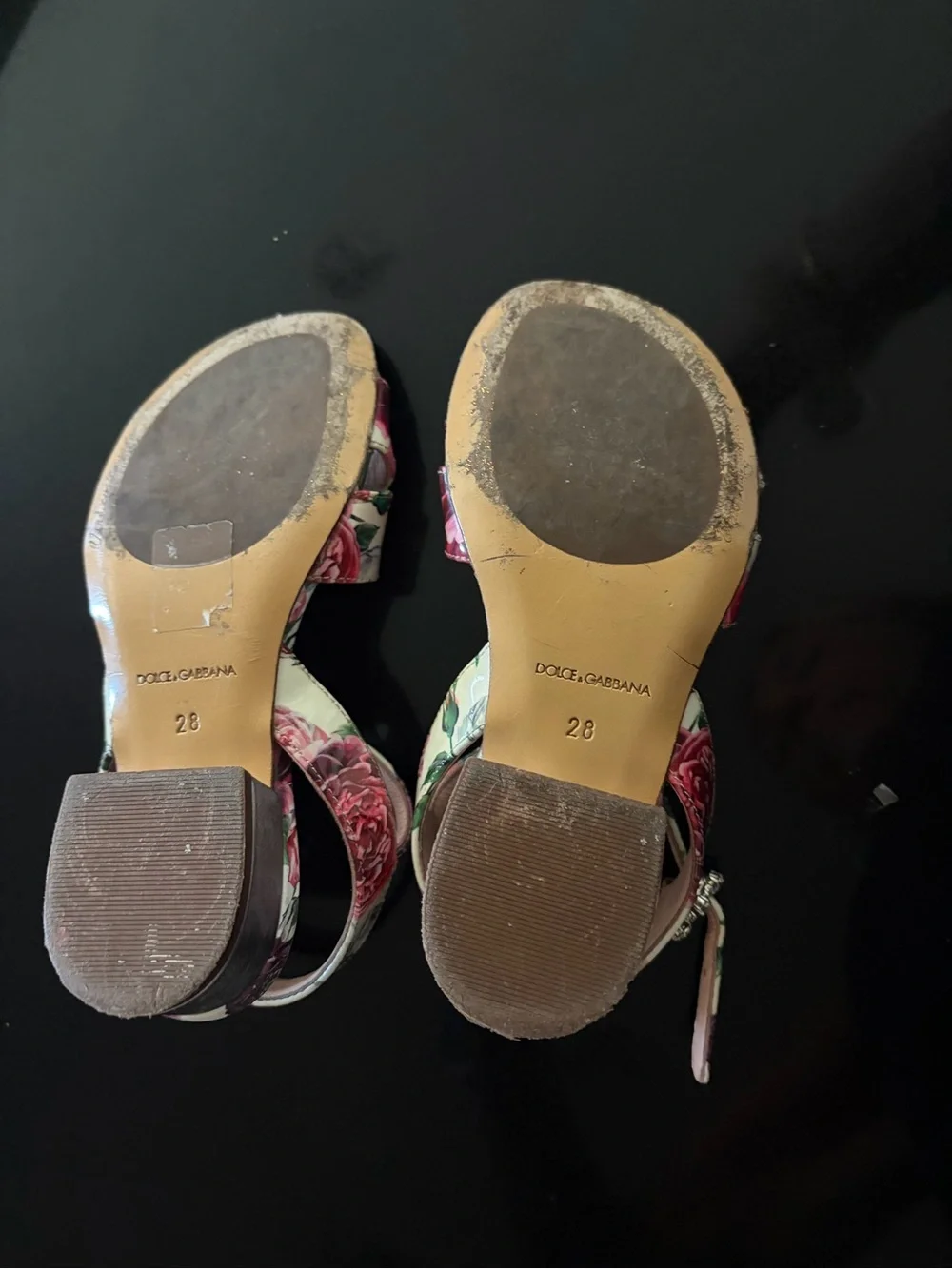Dolce & Gabbana Floral Ankle-Strap Sandals - Pink/Green